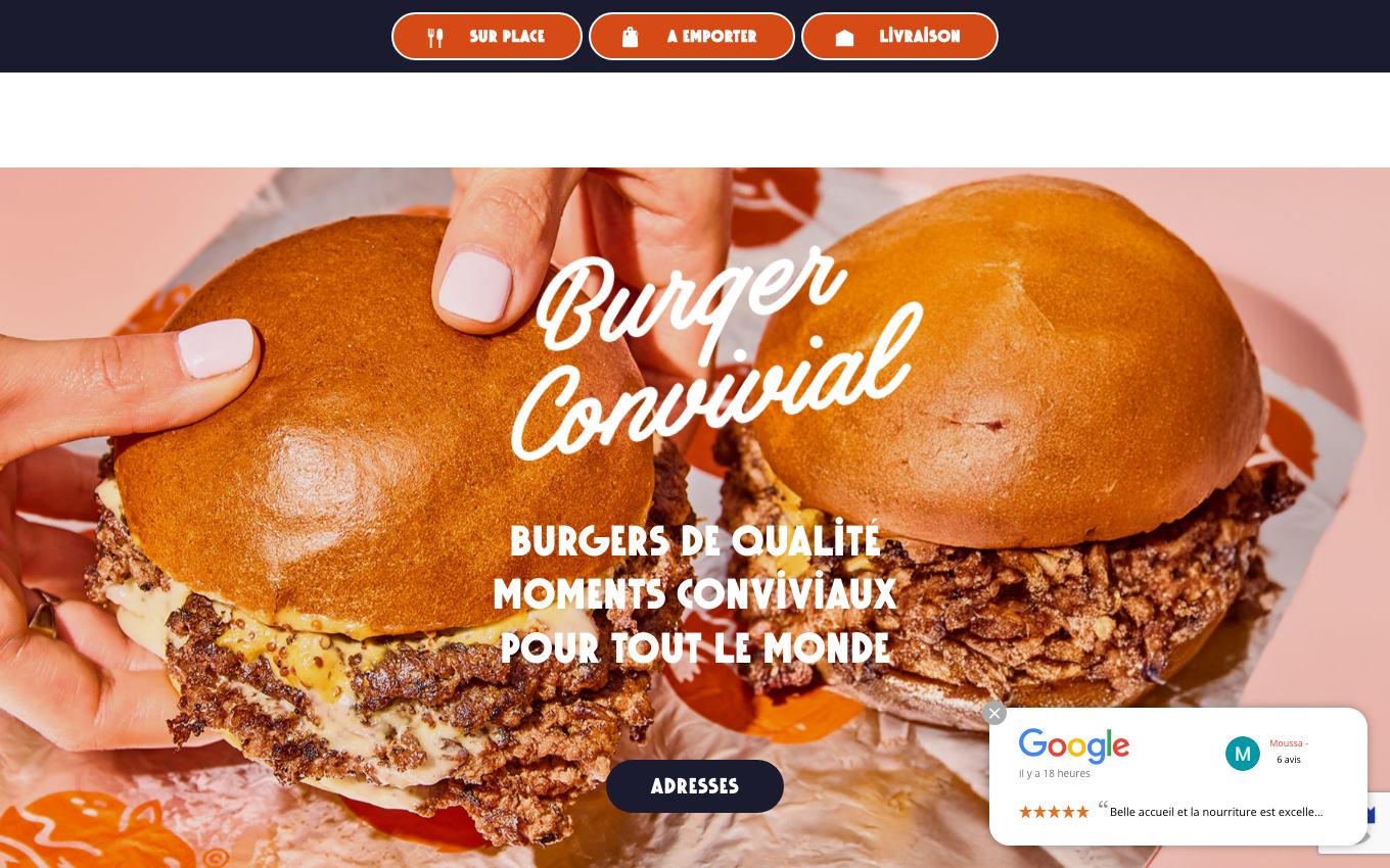Page d'accueil du site officiel Bchef