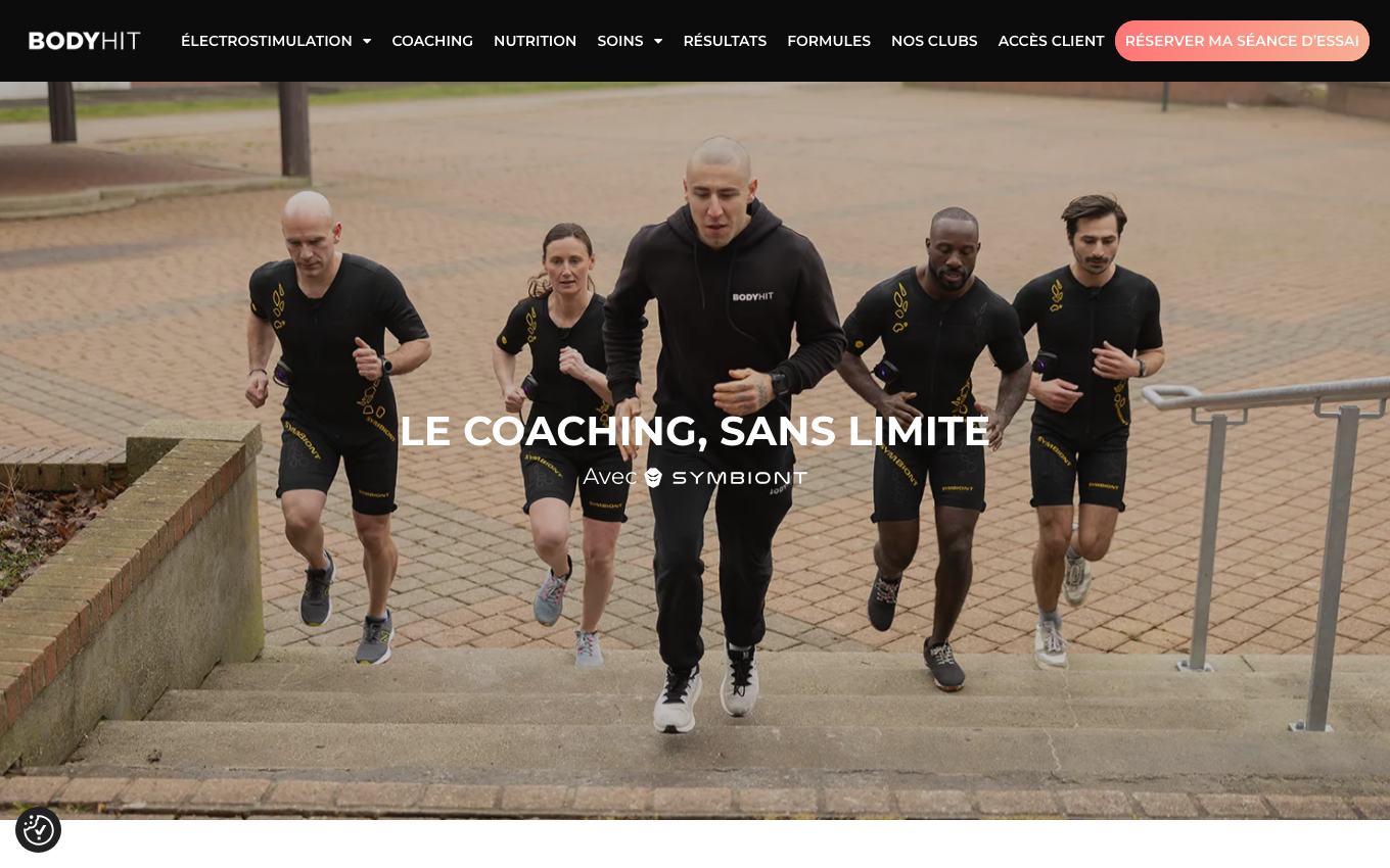 Page d'accueil du site officiel Bodyhit