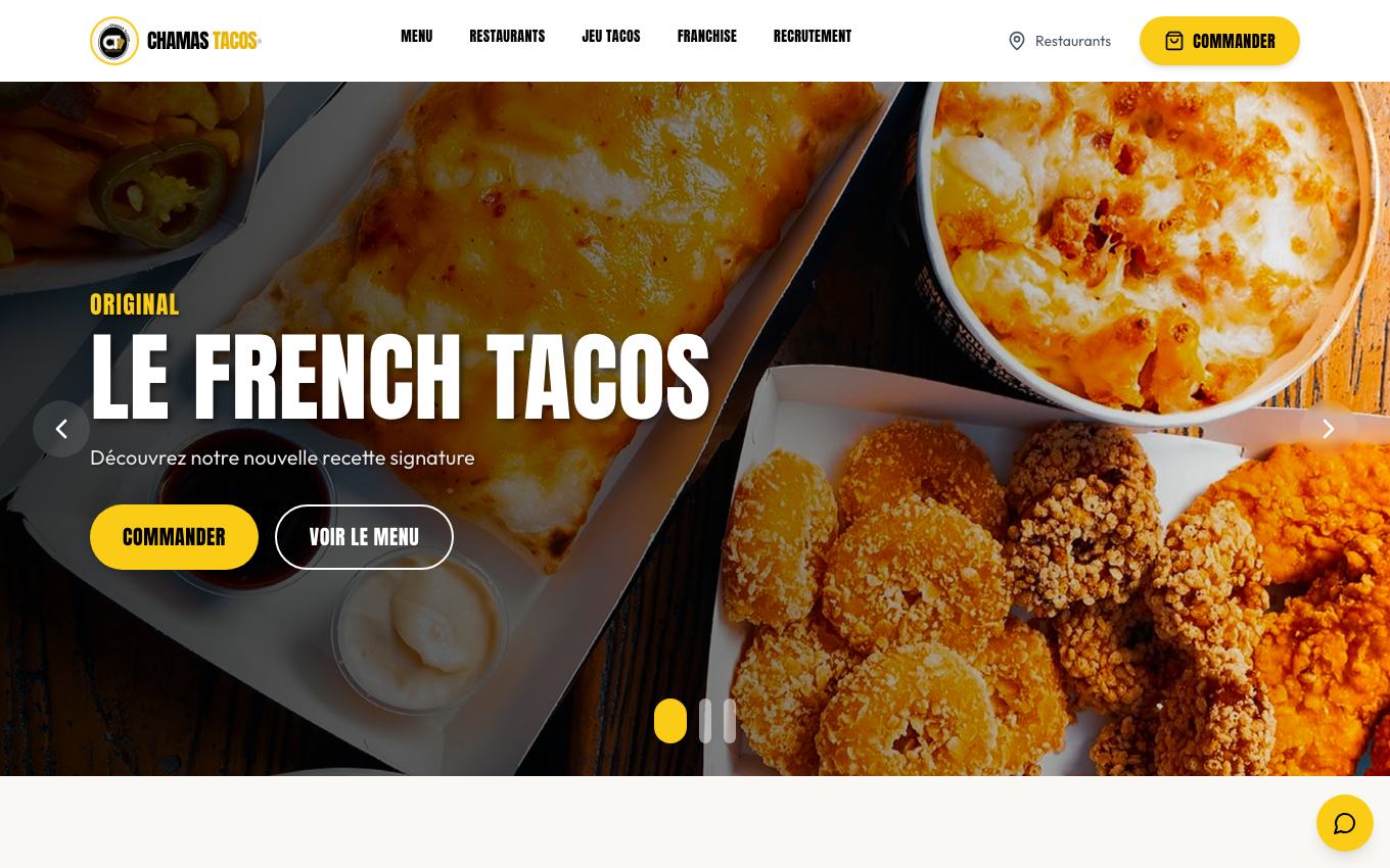 Site officiel Chamas Tacos