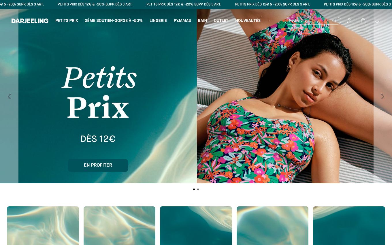 Page d'accueil du site officiel Darjeeling