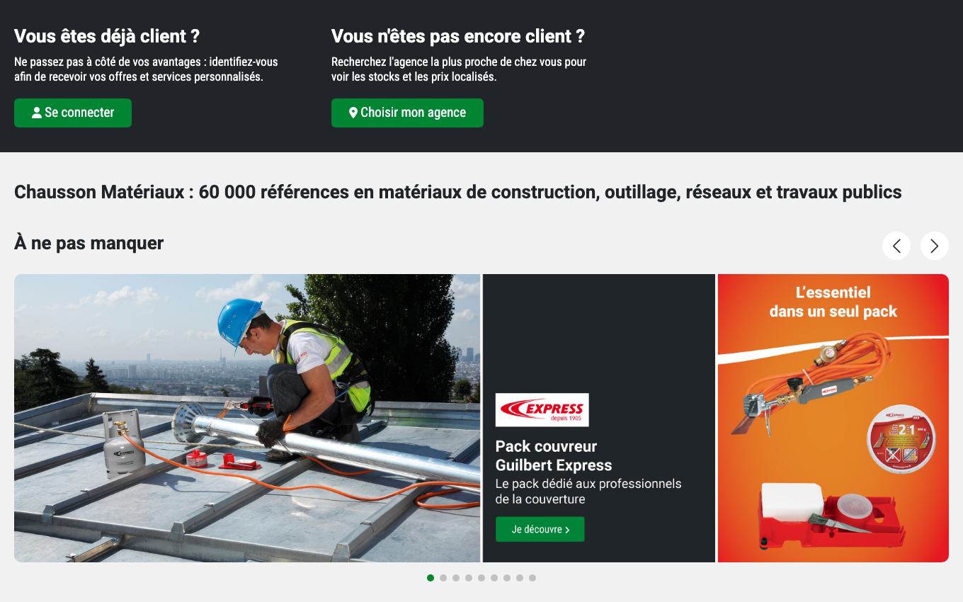 Page d'accueil du site officiel Frans Bonhomme