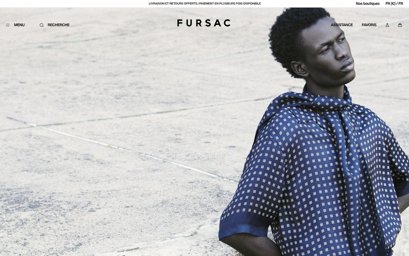 Page d'accueil du site officiel De Fursac