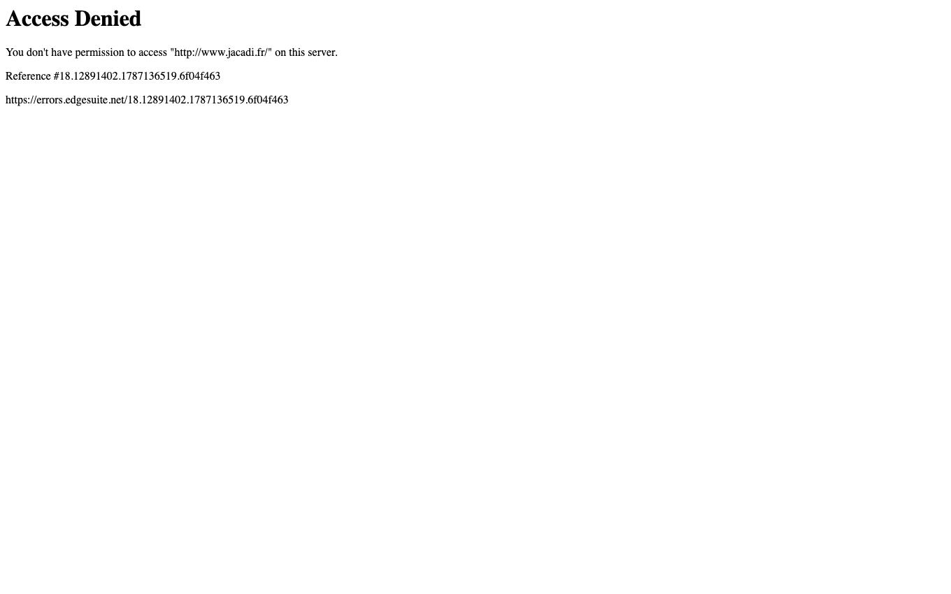 Page d'accueil du site officiel Jacadi