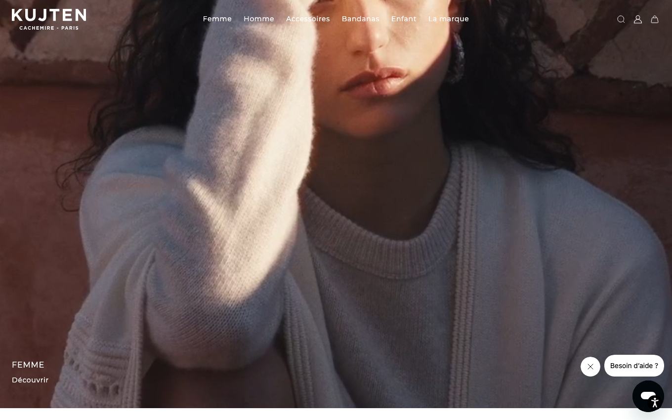 Page d'accueil du site officiel Kujten