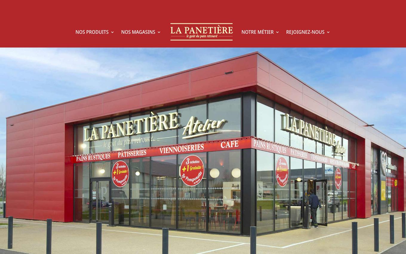 Page d'accueil du site officiel La Panetière