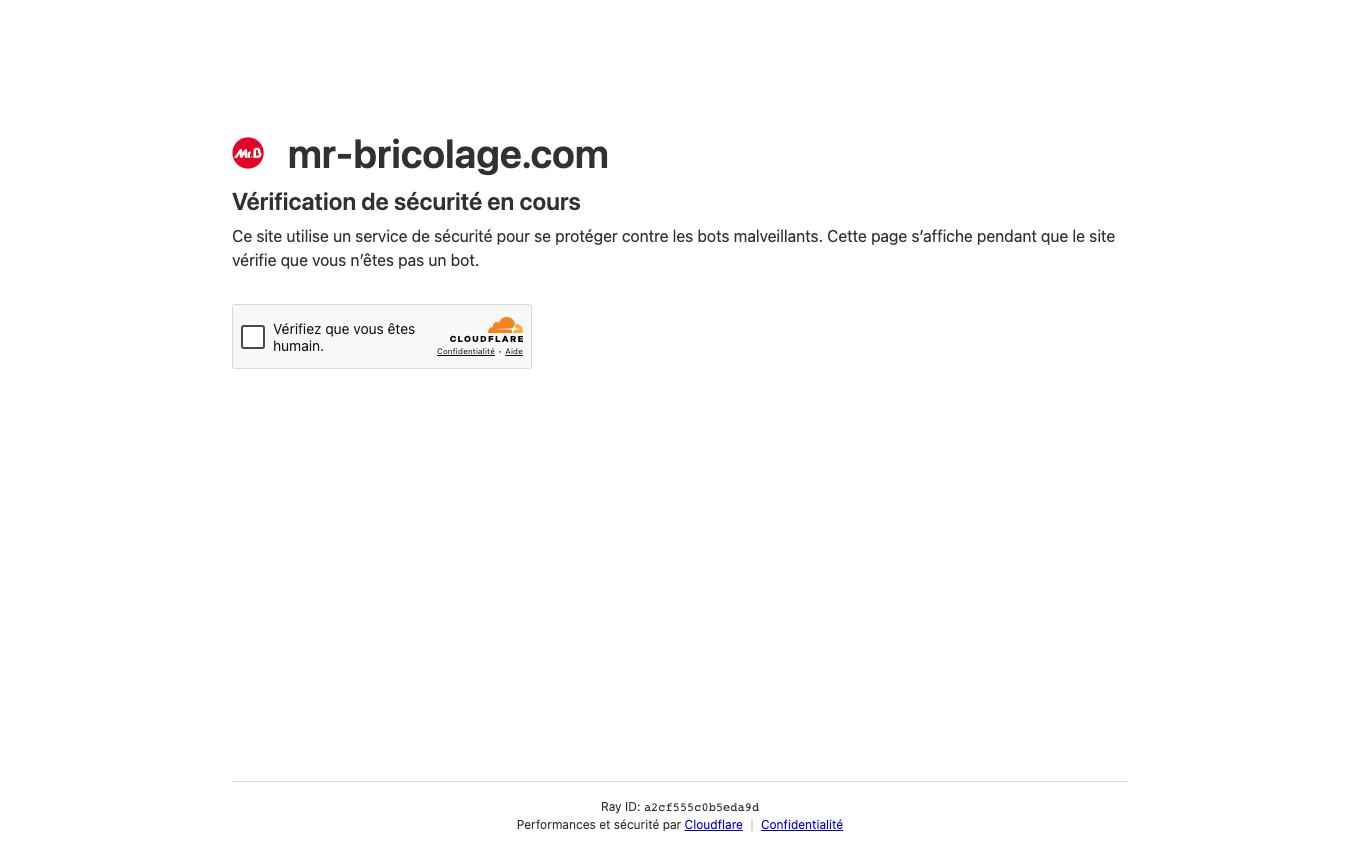 Page d'accueil du site officiel Mr.Bricolage