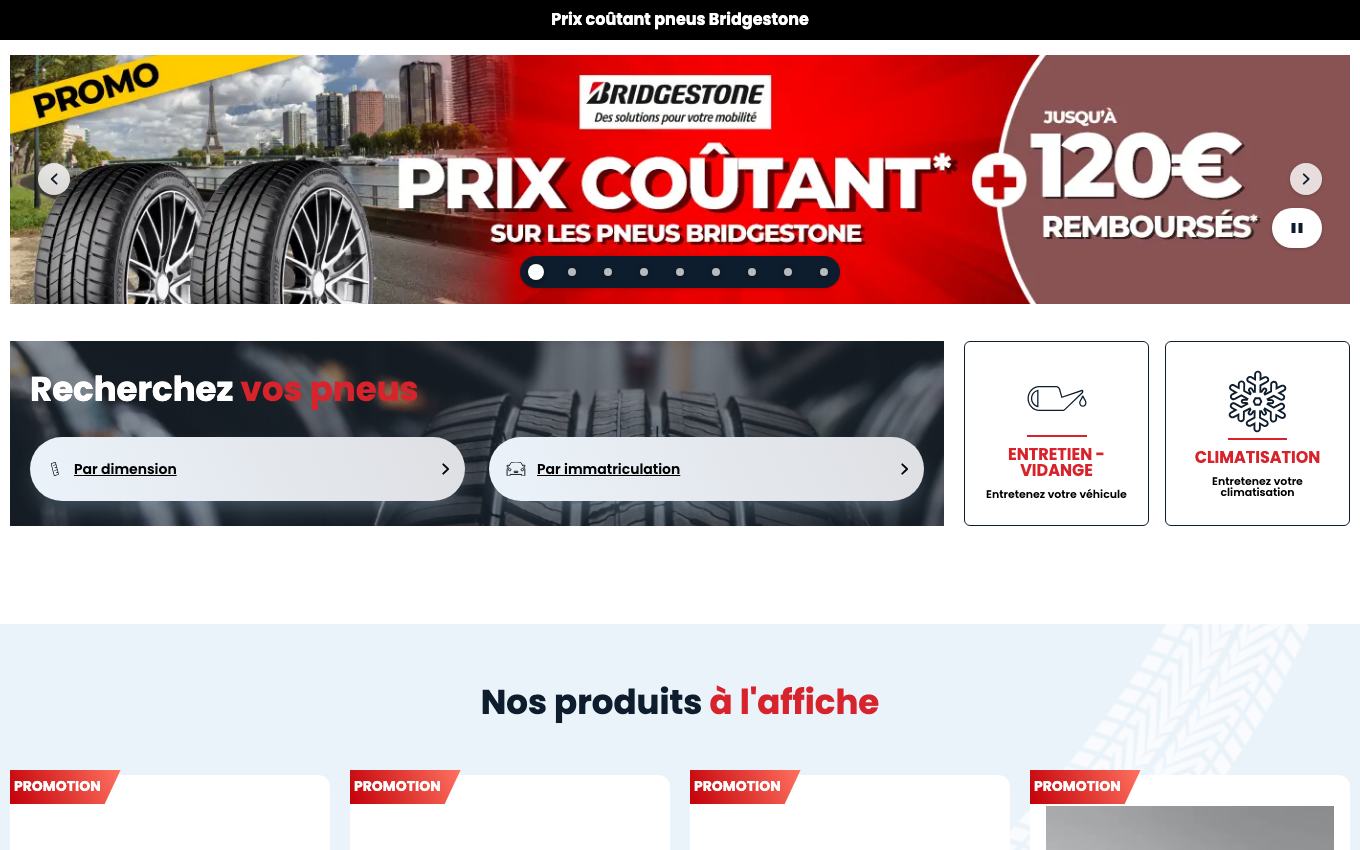 Page d'accueil du site officiel Roady