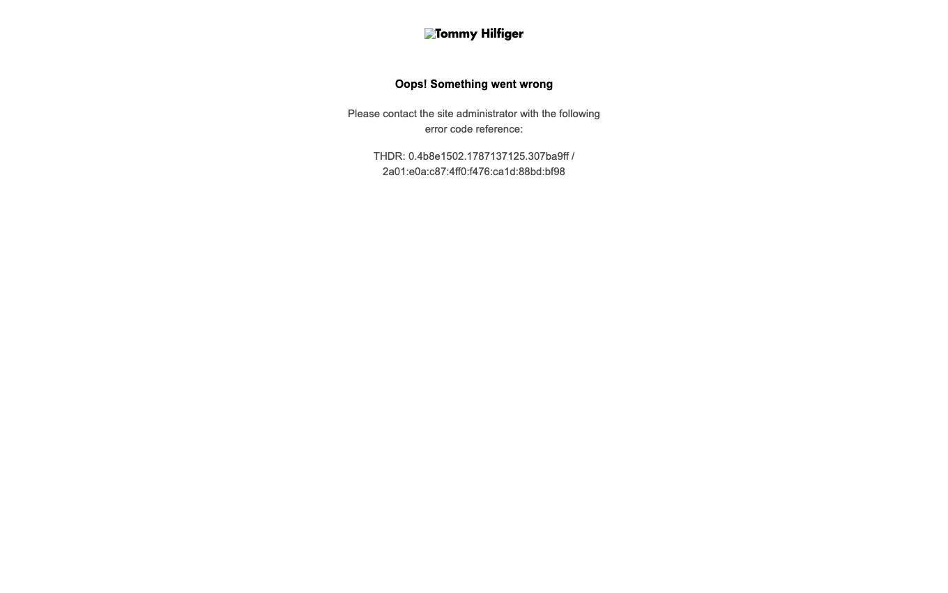 Page d'accueil du site officiel Tommy Hilfiger